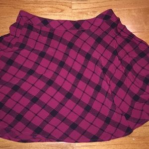 Red and black forever 21 skirt
